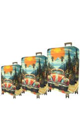 (My#144 VW3) VALİZLER İÇİN KILIF SETİ (KABİN ORTA VE BÜYÜK)