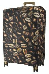 (My#149 Çekirdek Kahve) VALİZLER İÇİN KILIF SETİ (KABİN ORTA VE BÜYÜK)