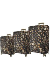 (My#149 Çekirdek Kahve) VALİZLER İÇİN KILIF SETİ (KABİN ORTA VE BÜYÜK)