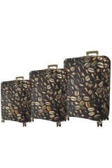 (My#149 Çekirdek Kahve) VALİZLER İÇİN KILIF SETİ (KABİN ORTA VE BÜYÜK)