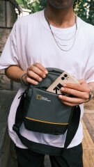 M 1020 Mega Bag Erkek Omuz Askılı Portföy Çanta, El Çantası Gri