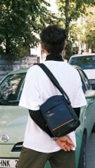 M 1020 Mega Bag Erkek Omuz Askılı Portföy Çanta, El Çantası Lacivert