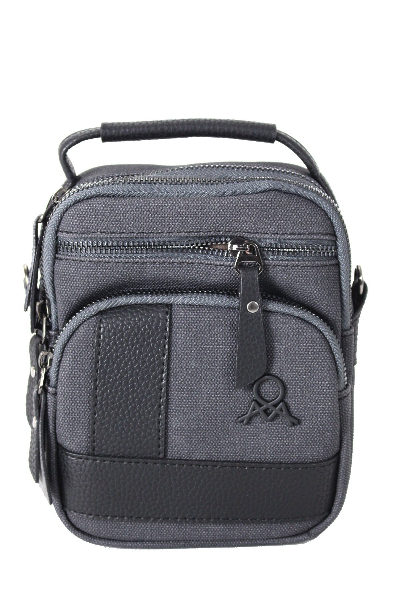 M 413 Mega Bag Erkek Omuz Askılı Portföy Çanta, El Çantası Siyah-Siyah