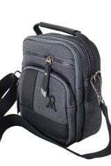 M 413 Mega Bag Erkek Omuz Askılı Portföy Çanta, El Çantası Siyah-Siyah