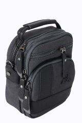 M 413 Mega Bag Erkek Omuz Askılı Portföy Çanta, El Çantası Siyah-Siyah