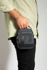 M 413 Mega Bag Erkek Omuz Askılı Portföy Çanta, El Çantası Siyah-Siyah