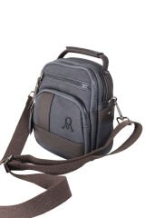 M 413 Mega Bag Erkek Omuz Askılı Portföy Çanta, El Çantası Siyah-Kahve