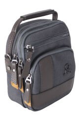 M 413 Mega Bag Erkek Omuz Askılı Portföy Çanta, El Çantası Siyah-Kahve