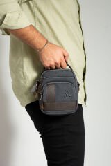 M 413 Mega Bag Erkek Omuz Askılı Portföy Çanta, El Çantası Siyah-Kahve