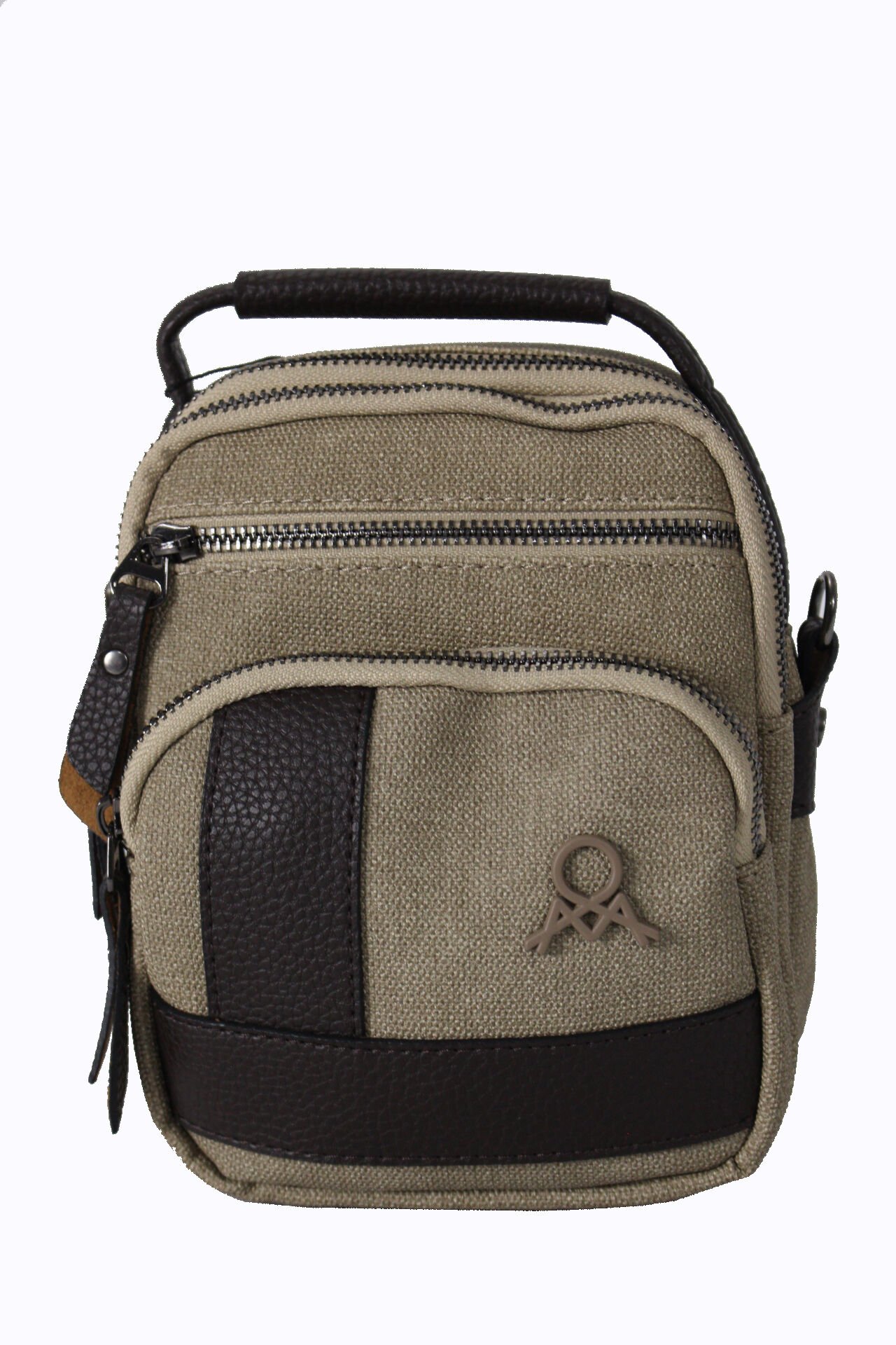 M 413 Mega Bag Erkek Omuz Askılı Portföy Çanta, El Çantası Camel-Kahve