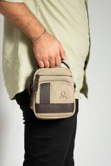 M 413 Mega Bag Erkek Omuz Askılı Portföy Çanta, El Çantası Camel-Kahve