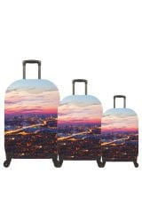 My 61 Köprü VALİZ KILIFI / BAVUL KORUYUCU ÖRTÜSÜ Büyük, Orta, Kabin Boy Set