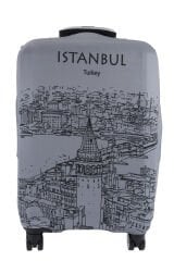 (My#80 Galata Karakalem) VALİZ İÇİN KILIF