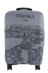 (My#80 Galata Karakalem) VALİZ İÇİN KILIF