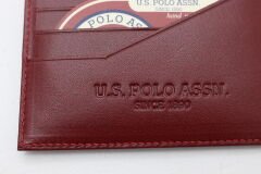 Plcuz 8435 U.S.Polo Assn.Hakiki Deri Kartlık Bordo