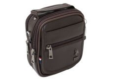 Plevr 8416 Us Polo Suni Deri Omuz Askılı, Kulplu Portföy Çanta Kahverengi