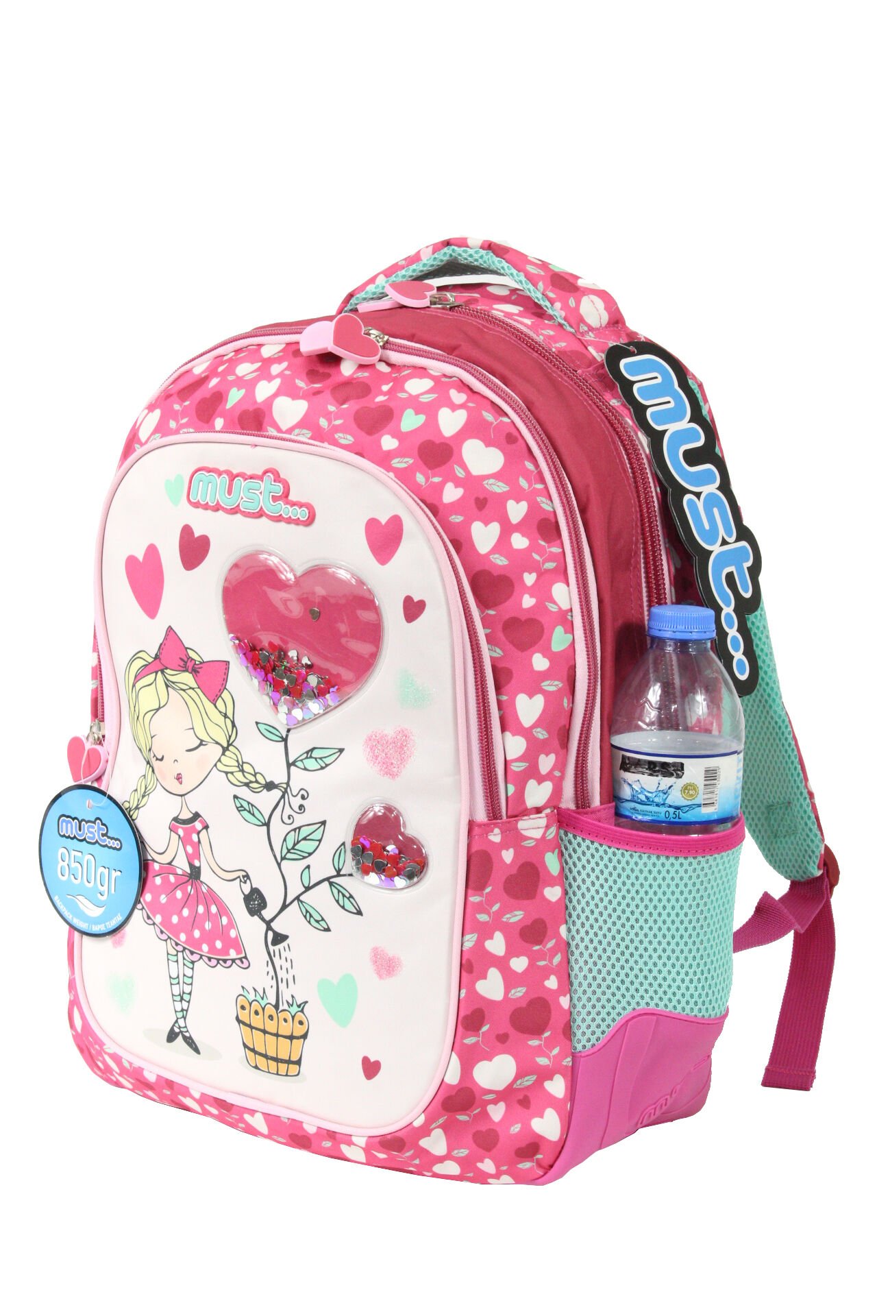 MUST 584987 Kalpli Balon Kız İlkokul Sırt Çantası-Pembe