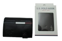 Plcuz 9216 U.S.Polo Assn.Hakiki Deri, Mekanizmalı, Unisex Cüzdan, Kartlık