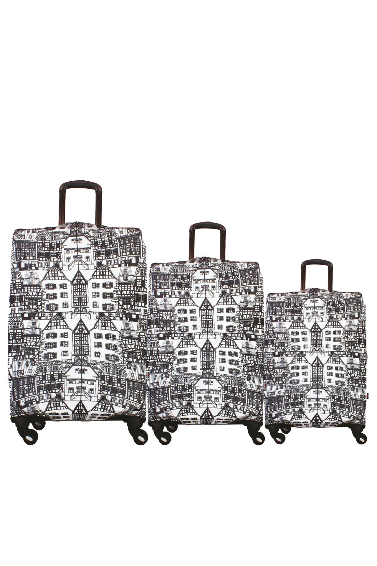 (My#05 Amsterdam) VALİZLER İÇİN KILIF SETİ (KABİN ORTA VE BÜYÜK)