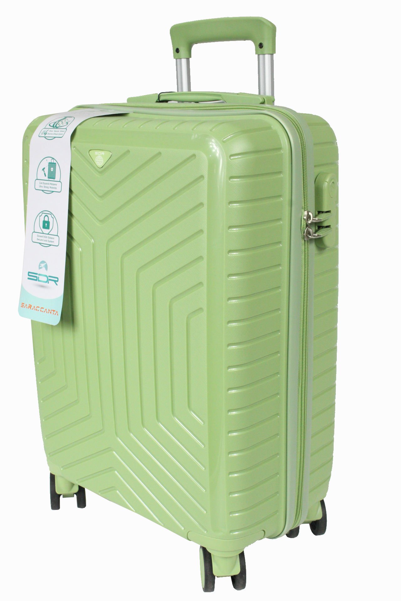 Metropolitan SDR 103 PP Valiz - Kabin Boy Fıstık Yeşili