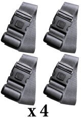 Metropolitan Valiz Bavul Çanta Emniyet Kemeri-Sax, Kilitli, 4 Adet