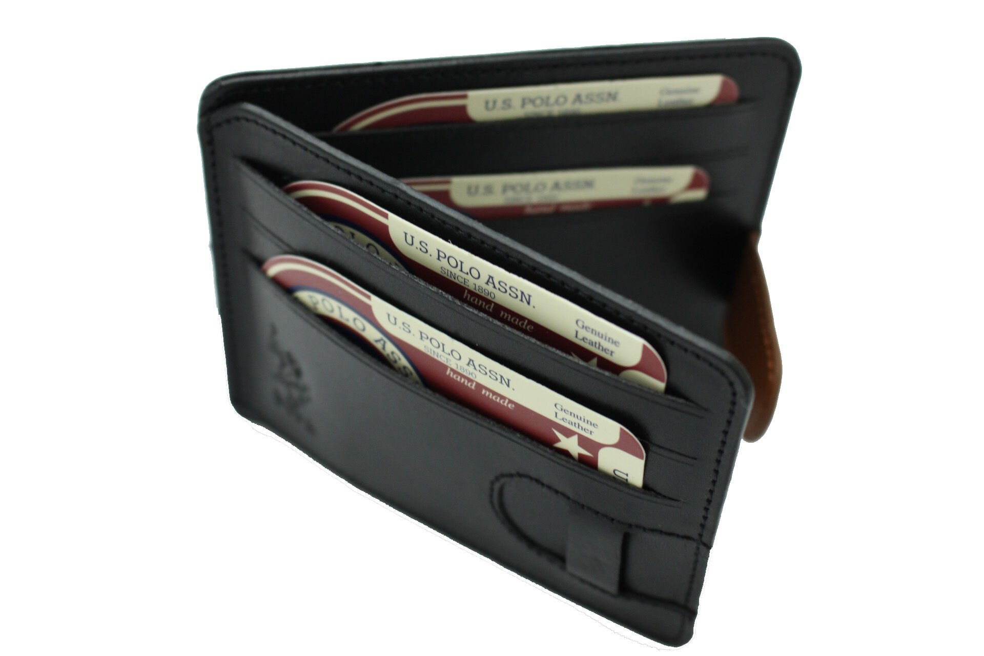 Plcuz 8427 U.S.Polo Assn.Hakiki Deri Kartlık Siyah