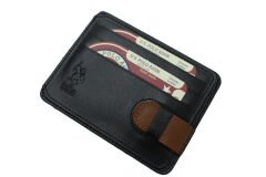 Plcuz 8427 U.S.Polo Assn.Hakiki Deri Kartlık Siyah