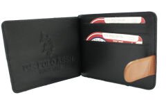 Plcuz 8427 U.S.Polo Assn.Hakiki Deri Kartlık Siyah