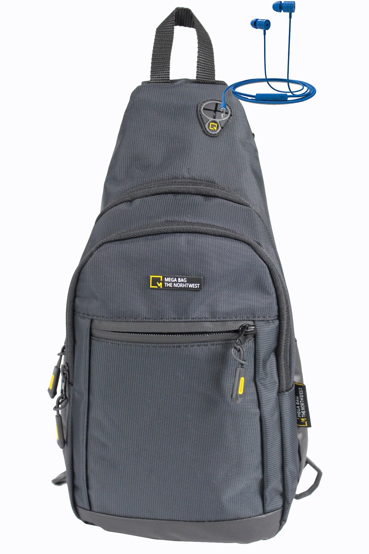 M 1008 Mega Bag Unisex Göğüs Çapraz Çanta, Body Bag Siyah