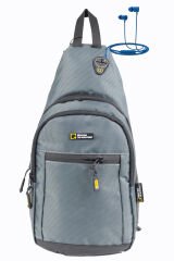 M 1008 Mega Bag Unisex Göğüs Çapraz Çanta, Body Bag Gri