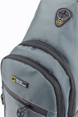 M 1008 Mega Bag Unisex Göğüs Çapraz Çanta, Body Bag Gri