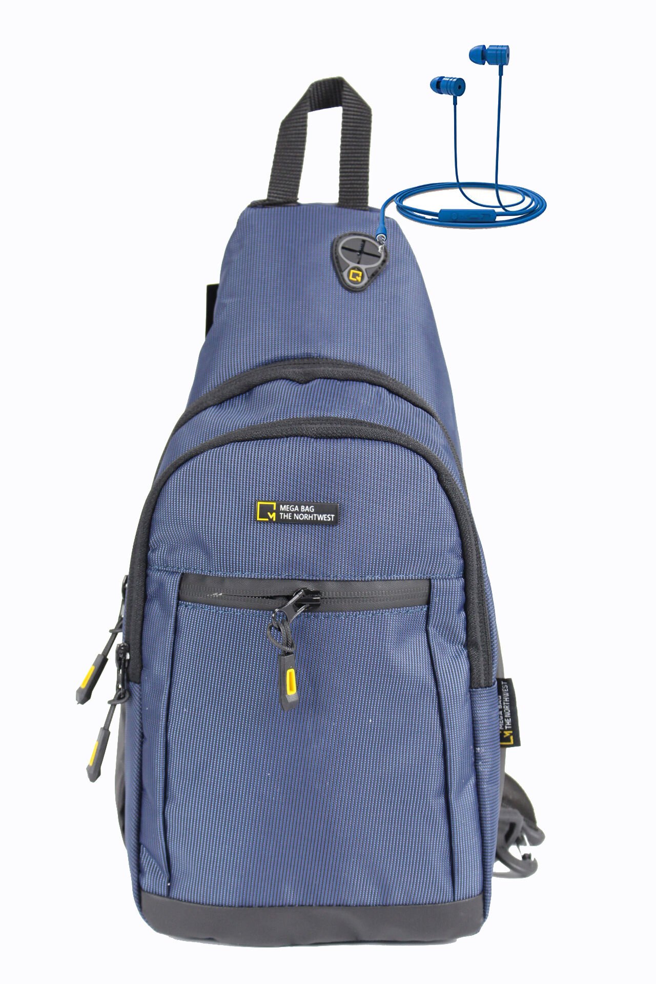 M 1008 Mega Bag Unisex Göğüs Çapraz Çanta, Body Bag Lacivert