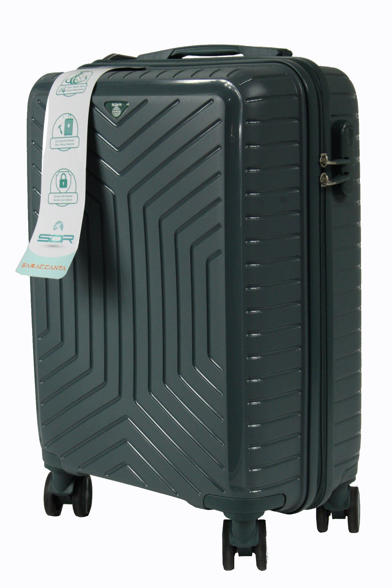 Metropolitan SDR 103 PP Valiz - Orta  Boy Petrol Yeşili