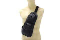 Adm Tr0014 Suni Deri, Tek Omuz Askılı Sırt - Göğüs Çantası - Body Bag