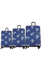 (My#10 Çapa) VALİZLER İÇİN KILIF SETİ (KABİN ORTA VE BÜYÜK)