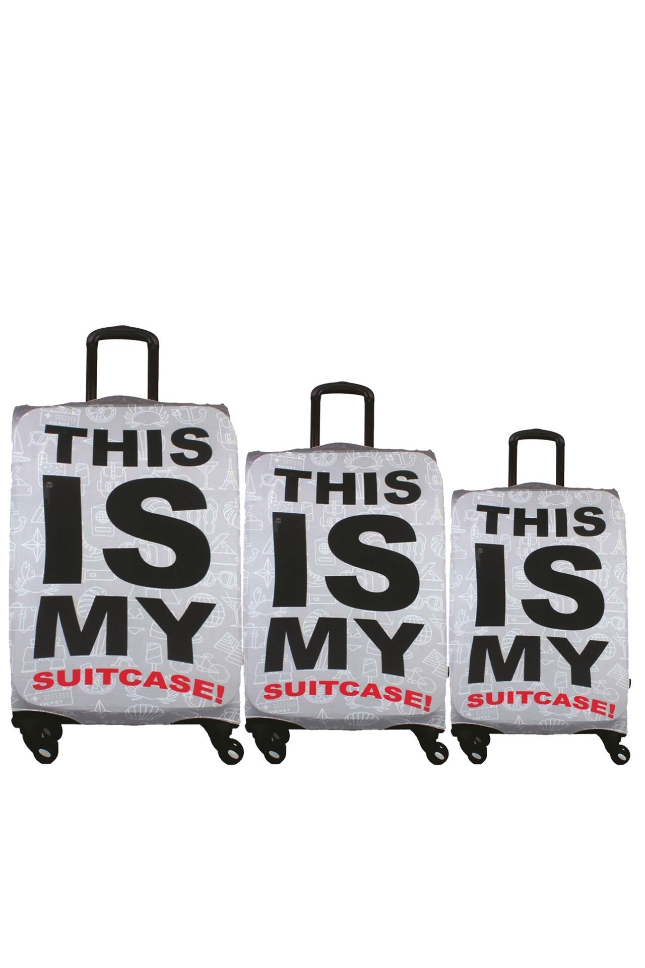 (My#13 This Is My) VALİZLER İÇİN KILIF SETİ (KABİN ORTA VE BÜYÜK)