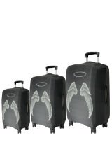 (My#130 Melek) VALİZLER İÇİN KILIF SETİ (KABİN ORTA VE BÜYÜK)