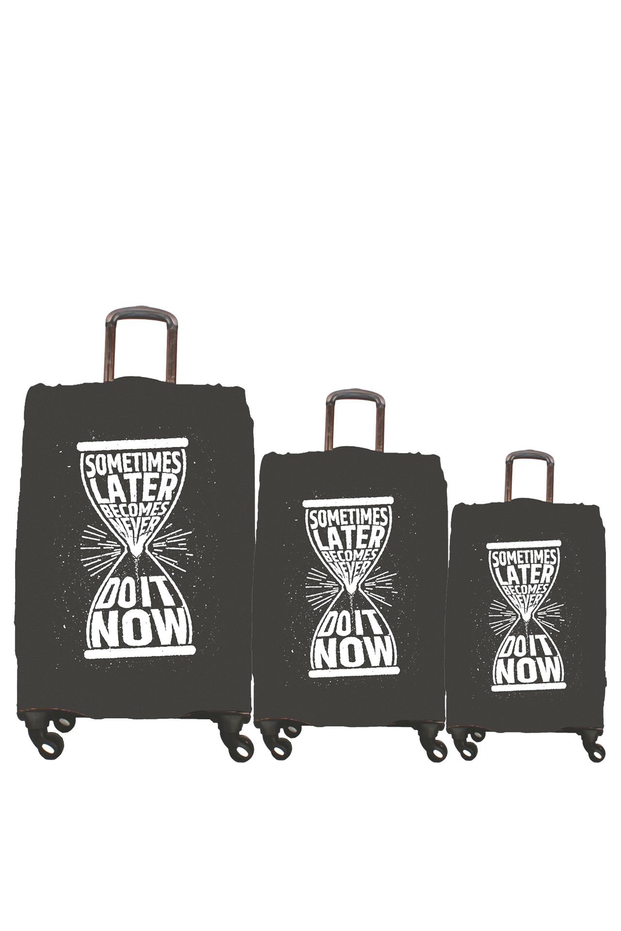 (My#29 Kum Saati) VALİZLER İÇİN KILIF SETİ (KABİN ORTA VE BÜYÜK)