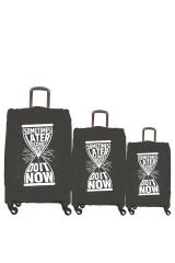 (My#29 Kum Saati) VALİZLER İÇİN KILIF SETİ (KABİN ORTA VE BÜYÜK)