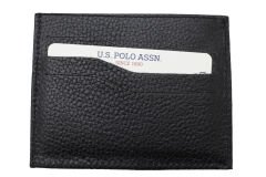 Plcuz 7607 U.S.Polo Assn.Hakiki Deri Erkek Cüzdan, Kartlık Siyah