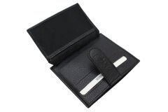 Plcuz 7607 U.S.Polo Assn.Hakiki Deri Erkek Cüzdan, Kartlık Siyah