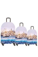 (My#33 Eminönü) VALİZLER İÇİN KILIF SETİ (KABİN ORTA VE BÜYÜK)