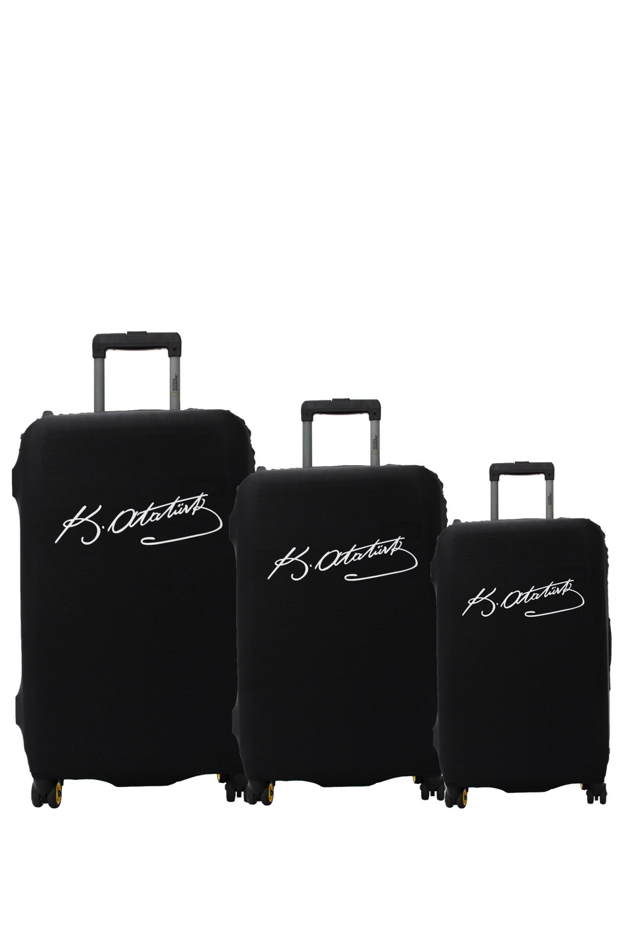 My 60 K.Atatürk VALİZ KILIFI / BAVUL KORUYUCU ÖRTÜSÜ Büyük, Orta, Kabin Boy Set