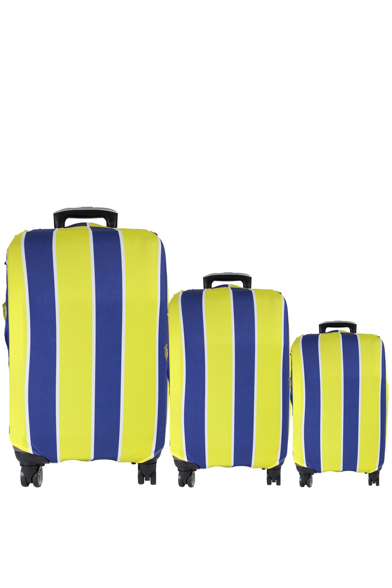 (My#92 Çizgili) VALİZLER İÇİN KILIF SETİ (KABİN ORTA VE BÜYÜK)