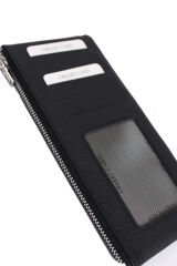 MPCUZ 102 Kadın Unisex, Hakiki Deri, Cüzdan Kartlık Siyah