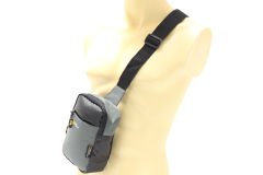 M 1019 Mega Bag Unisex Göğüs Çapraz Çanta, Portföy Çanta Gri