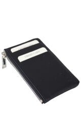 MPCUZ 101 Kadın Unisex, Hakiki Deri, Cüzdan Kartlık Siyah