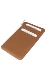 MPCUZ 101 Kadın Unisex, Hakiki Deri, Cüzdan Kartlık Taba