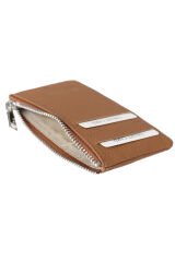 MPCUZ 101 Kadın Unisex, Hakiki Deri, Cüzdan Kartlık Taba