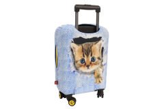 My Saraciye 53 Valiz Kılıfı, Bavul Kılıfı - Kedili Jean 53